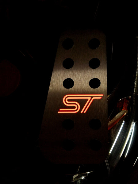 Boosted Designs Red Back Lit Focus ST & Fiesta ST Dead Pedal - Boosted Designs